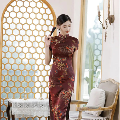 Fashion Clothes Party Vintage Casual Summer Elegant Traditional Chinese Clothing Cheongsams Chinese Dress Qipao Ethnic Style