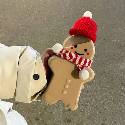 Christmas Cups Decorations 2026 Milk Tea Bottle Plastic Christmas Mug Gingerbread Man Xmas Tree Coffee Cup 2026 Christmas Gifts