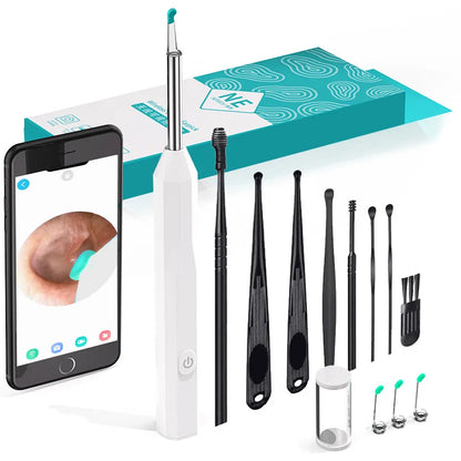 Home Use Portable Wifi Otoscope Camera Ear Wax Remover Intelligent Electric Visual Ear Cleaner Ear Wax Cleaner