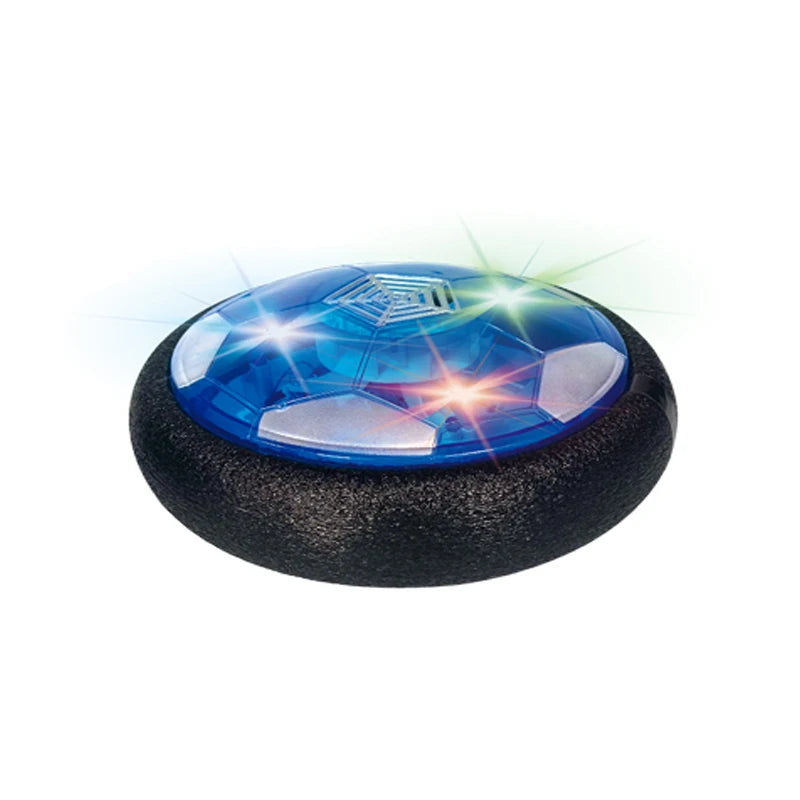 Glow-in-the-Dark Hover Soccer Ball – LED Lights + Powerful Fan + Soft Foam Bumper for Night-Time Indoor/Outdoor Play