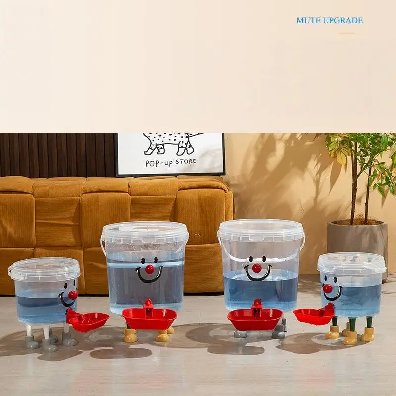 【1Set Large Capacity Pet Drinking Fountain 3/5/8/10L Cartoon Automatic Water Dispenser No-Electricity Auto Water Bowl】