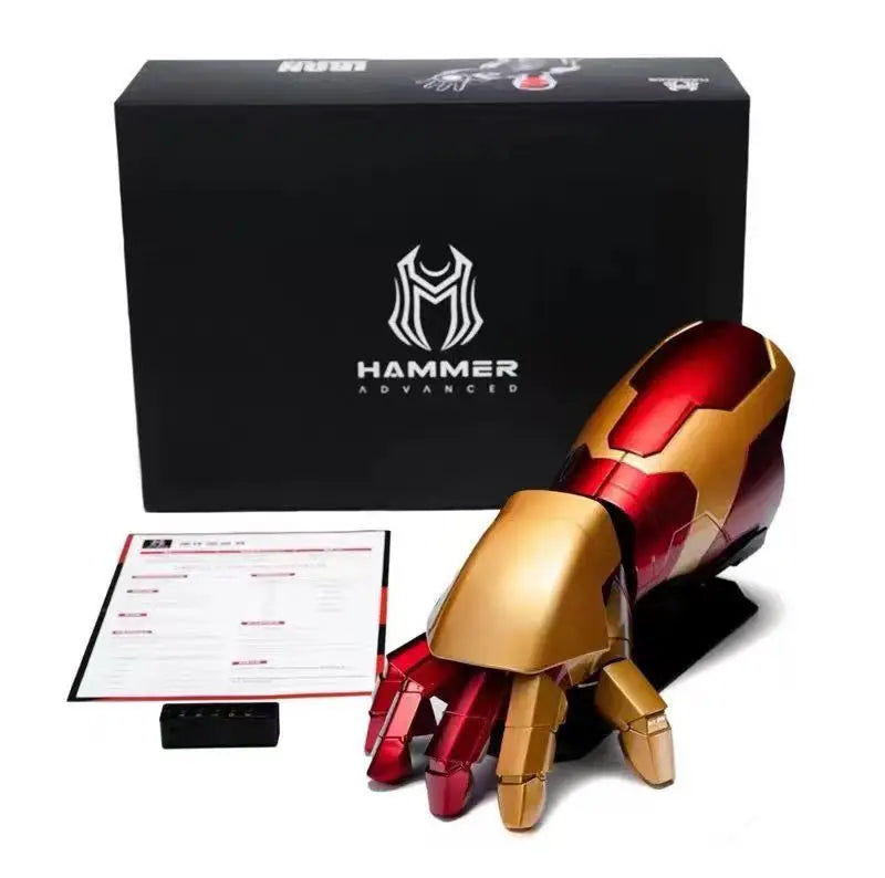 Newly Upgraded Iron Man Helmet Mk5 Mk50 Mk17 Wearable Voice Controlled Opening And Closing Classic Collectible Ornaments Gifts