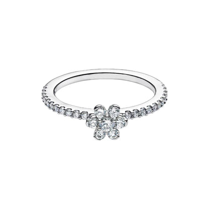 2026 Summer New 925 Silver Ocean Wave Ring Flower Love Women's Ring Fashion DIY Jewelry Gift