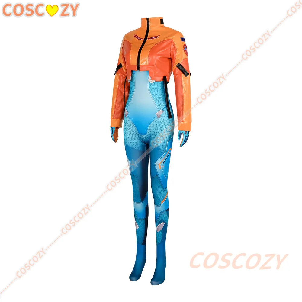 Game OW 2 Overwatch Juno Bodysuit Cosplay Costumes Wig Suit Full set Clothes Halloween Woman Girls Carnival Convention Outfit
