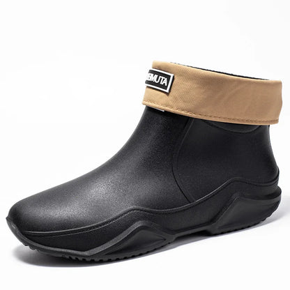 2026 new Low-cylinder Rain Shoes for Men and Women: Outdoor Fishing Waterproof Shoes, Stylish Style for Outdoor Wear, Rain Boots