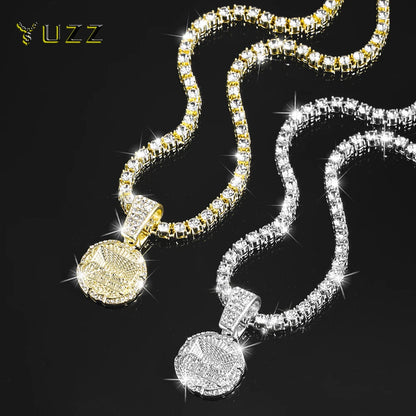 Last Supper Pendant Necklace | Iced Out 4mm Tennis Chain | Men's Hip Hop Jewelry