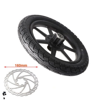 Electric Scooter Bike14 inch Front Wheel 14x2.125 Tyre 140mm/160mm Brake Disc For E-bike Folding Bicycles Motorcycle Accessories