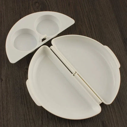 Useful White Microwave Omelette Egg Maker Tray Non-toxic Eggs Steamer Box Silicone Egg Cooker Egg Poacher Kitchen Cooking Tools