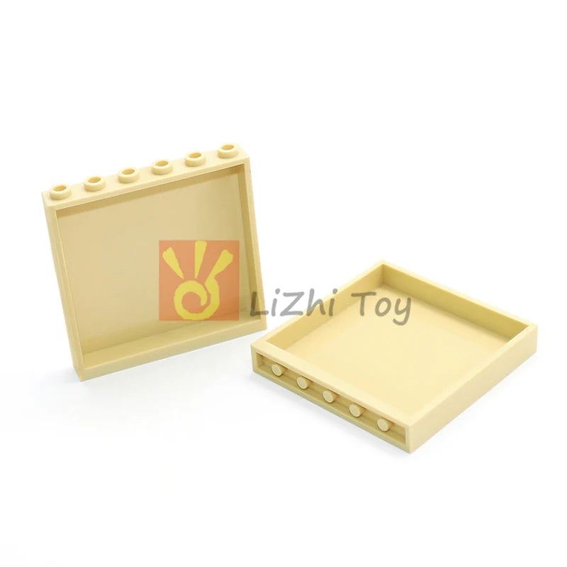 30pcs MOC Brick 59349 Panel 1x6x5 Window DIY Enlighten Building Block Bricks Compatible with Assembles Architecture Construction