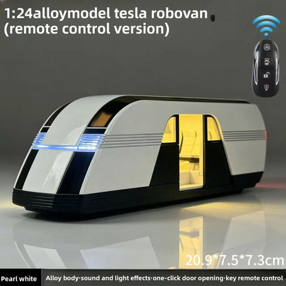 1:24 Remote Control Bus  Electric Door Opening, Pull Back, Light Sound High-Tech Decoration, Toy for Kids Adult Collection
