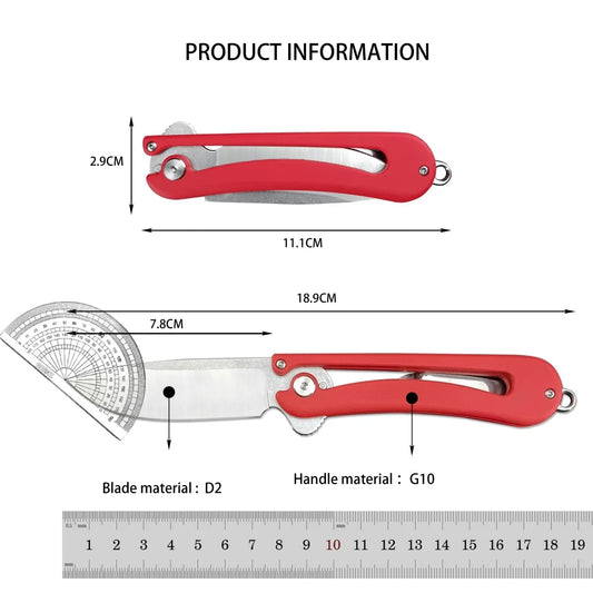 Folding Knife with Pocket Clip Portable Outdoor Hiking Preferred Travel Knives Ergonomic Design Festival Gift High-quality Tools