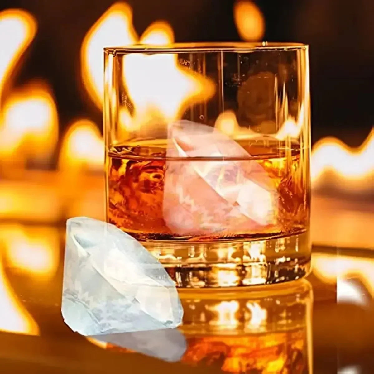 3D Skull Diamond Ice Ball Silicone Mold Tray for Whiskey Cocktail Easy Demold Reusable Bar Party Supplies Reusable Bar Party