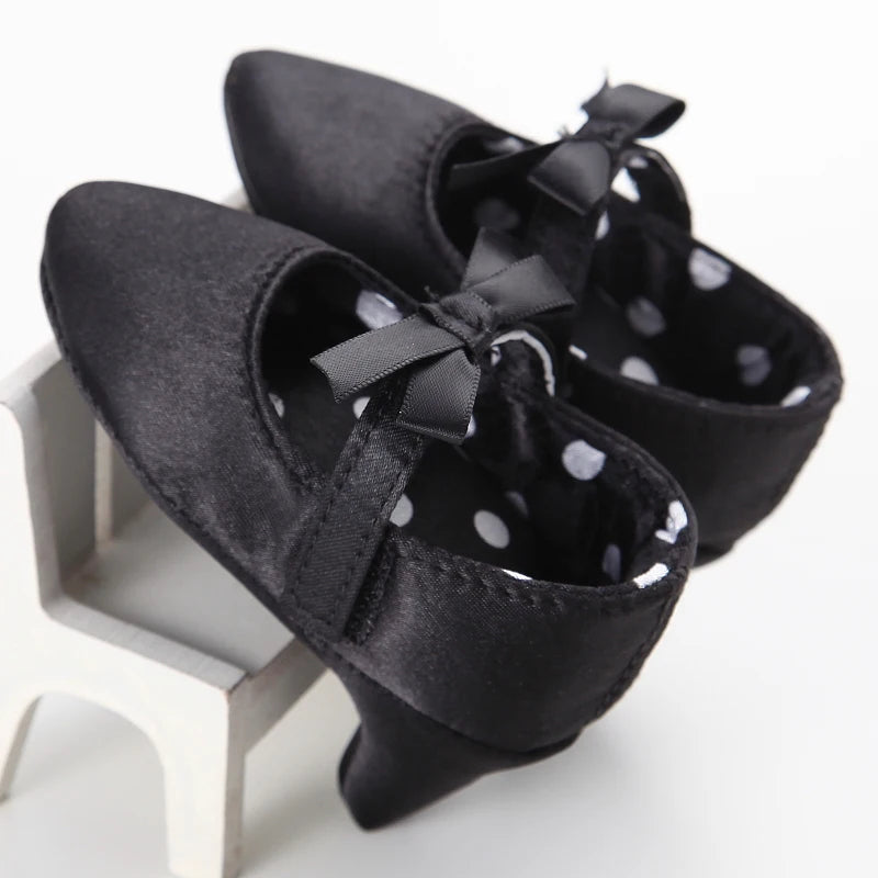 Baby Girls First Princess Heels Party Bow Soft Sole Spring Autumn Toddler Dress Up Shoes