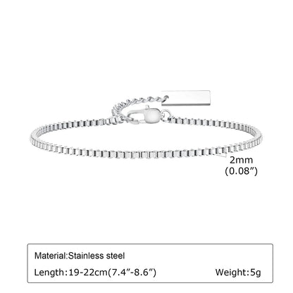 1/2/3pcs Chain Bracelet for Men Women,Stainless Steel Twisted Rope Cuban Chain Wristband,Hip Hop Minimalist Jewelry Gift