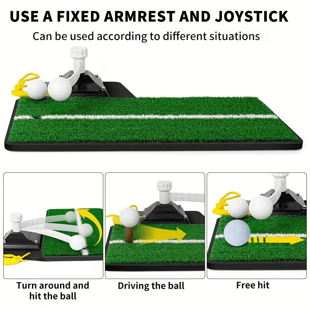 Golf Swing Trainer 2.0 - Adjustable Height Golf Training Equipment - Pure Path Swing Practice Mat - Indoor/Outdoor Home Trainer
