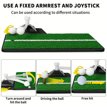 Golf Swing Trainer 2.0 - Adjustable Height Golf Training Equipment - Pure Path Swing Practice Mat - Indoor/Outdoor Home Trainer
