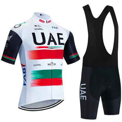 2026 New WHITE Cycling Jersey UAE Team Bike Jersey Shorts 10 Color Men Women Quick dry Ropa Ciclismo Pro Bicycle TShirt Clothing