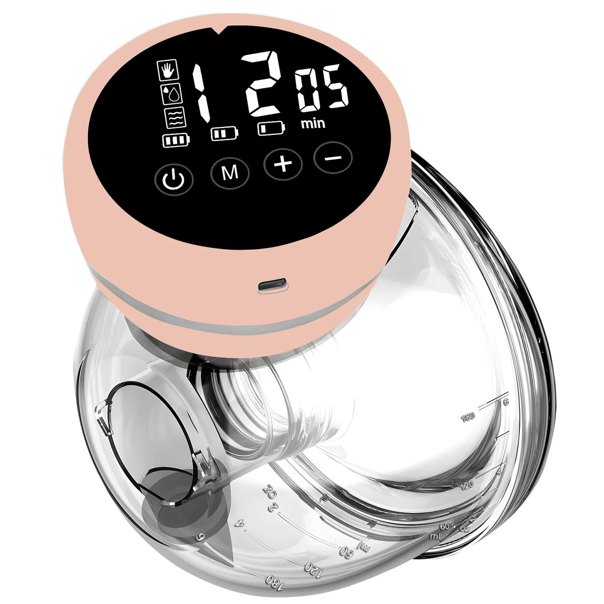 1PCS Wearable Electric Breast Pump Milk Collection Hands-free Automatic Intelligent Breast Pump Portable For Travel