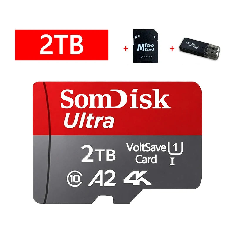 128GB Micro TF/ SD Card Class 10 High Speed Memory Cards Stable Performance SD Memory Card for Phones/Digital Camera/MP3 Player