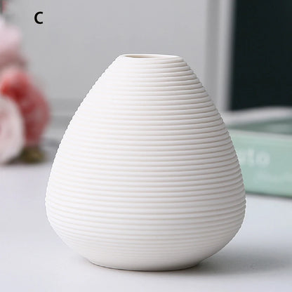 Small ceramic vases, simple home decor, living room decoration, dry flower planters, handicrafts, hydroponic vases