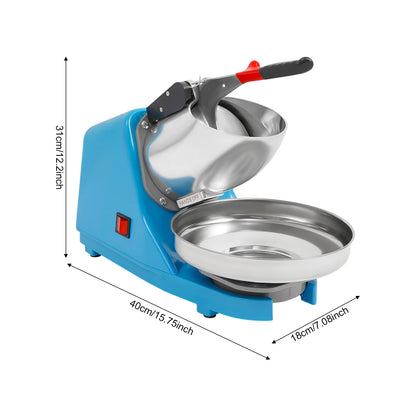 380W High Capacity Ice Crusher Machine with Overheat For Protection for Commercial Home Use