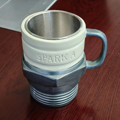Creative Unique Spark Plug Mug Funny Decorative Industrial Coffee Cup Automotive Automotive Themed Mug Coffee Drinking