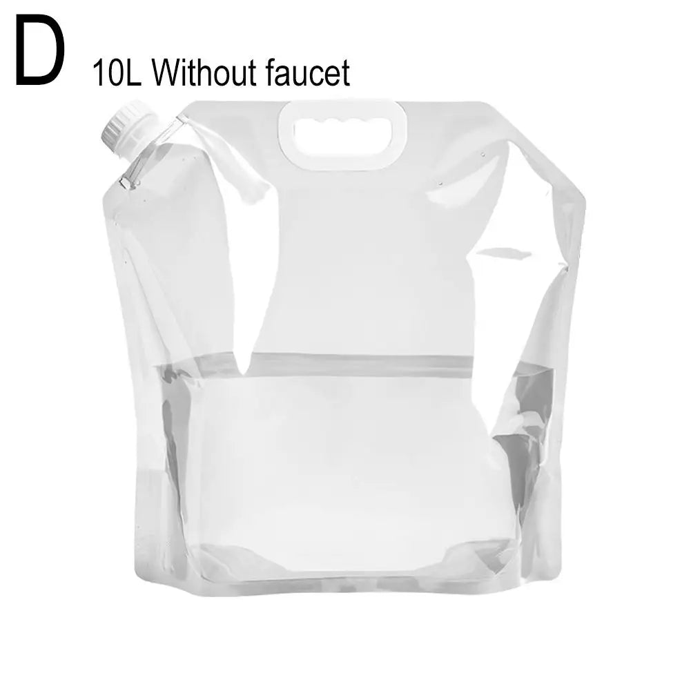 5/10l Portable Camping Water Bag Foldable Drinking Water Bucket Large