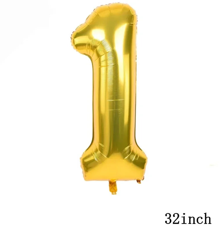New 1Set Numberblocked Party Supplies TV Show Number Latex Balloons Toy Decor Happy Birthday Banner Bunting Cake Topper Balloon