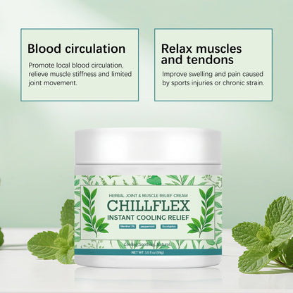 Muscle & Joint Cooling Balm - Herbal Menthol Formula for Instant Relief from Discomfort & Strain.
