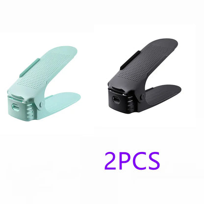 Durable Adjustable Shoe Organizer Footwear Support Slot Space Saving Cabinet Closet Stand Shoes Storage Rack Shoebox
