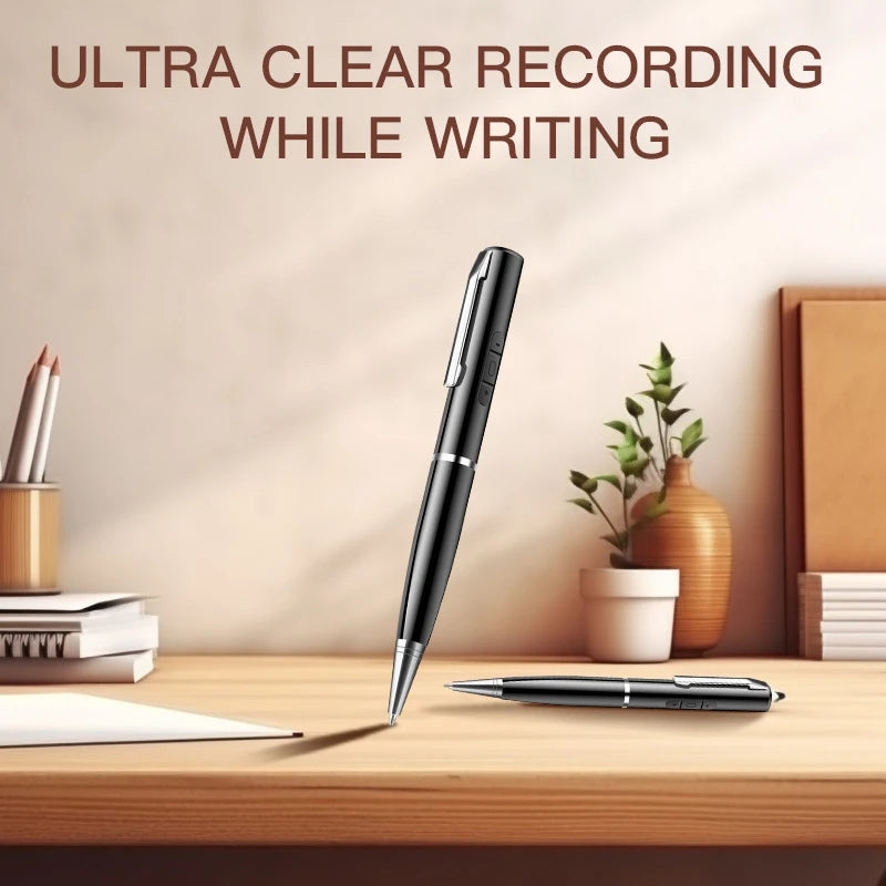 128GB AI Digital Voice Recorder Pen Intelligent Noise Reduction Audio Recorder with Playback Rechargeable Writing Pen Recorder