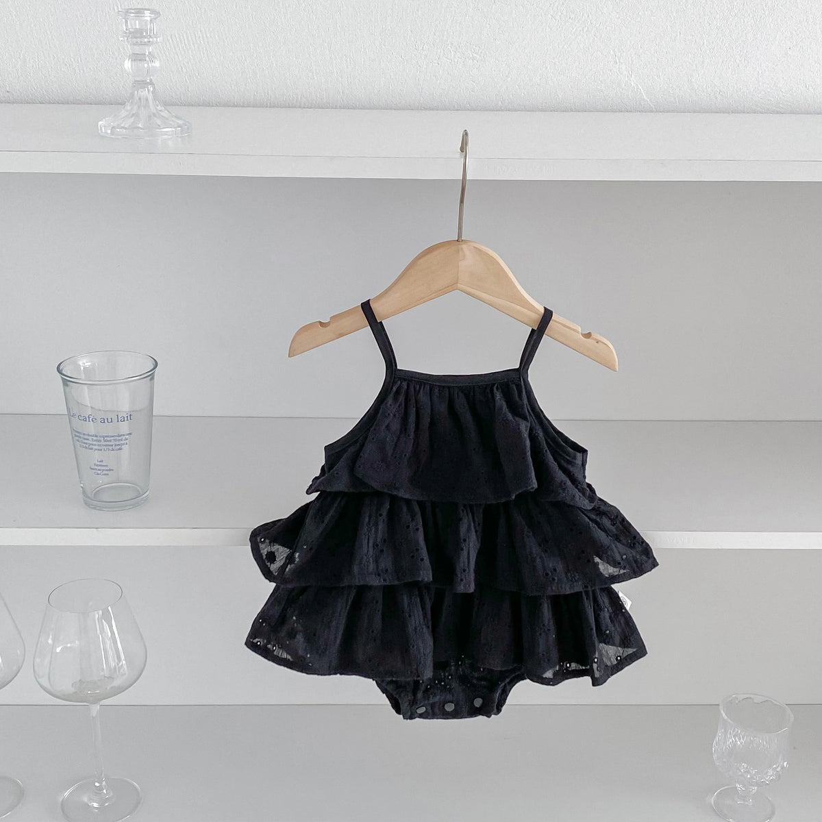 Korea Fashion Baby Girls Camisole Romepr Princess Cotton Sling Infant Bodysuit Dress Baby Outfit 0-2 Years Old