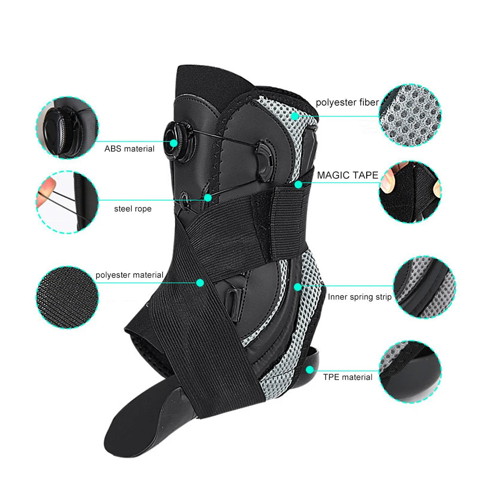 1PCS Ankle Brace for Women Men – Adjustable Ankle Support for Plantar Fasciitis, Ankle Stabilizer for Running, Hiking, Sports