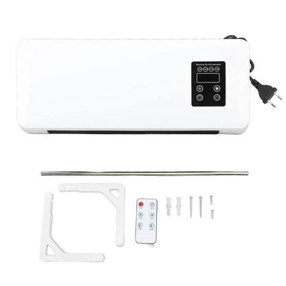 Wall Mounted Room Heater Waterproof Quick Heating Towel Drying Rack Space Saving Electric Wall Heater 1500W for Living Room