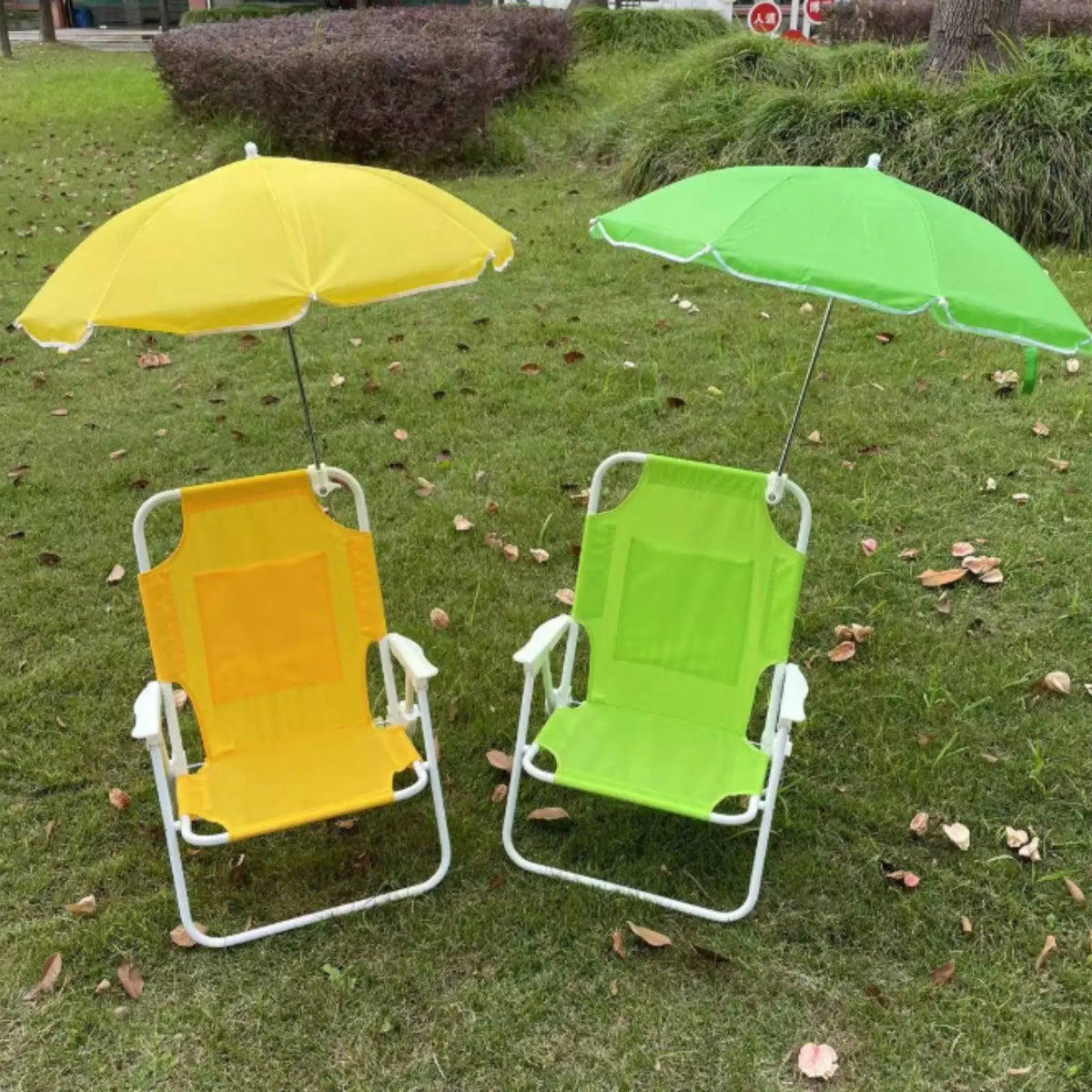 Kids Foldable Beach Chair With Detachable Sun Umbrella Protection For Beach Camping Picnic Backyard Outdoor Furniture