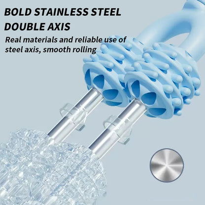 Double row massage roller massage stick muscle relaxation massage tool - a must-have for home massage relaxation