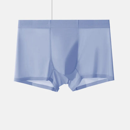 20D Ultra-Thin Transparent Ice Silk Men's Underwear 3A Antibacterial Breathable Crotch Quick-Drying Nude Seamless Boxer Shorts