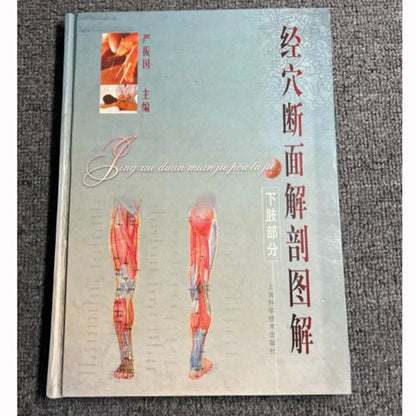 Used Acupuncture Meridian Cross-Section Anatomy Atlas - Full Color Medical Illustration Book