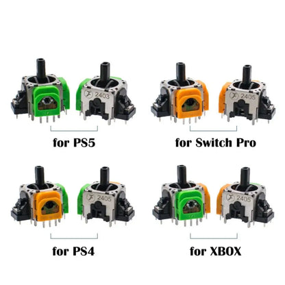 3D Analog Sensor Hall Effect Joystick No Drift High Precision Controller Thumb Stick Power Saving for PS5/PS4/Xbox/Switch Pro