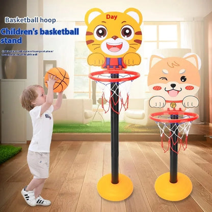 Basketball Hoop Indoor Outdoor Toys Kids Basketball Hoop with 1 Ball, Adjustable Mini Basketball Goal, Birthday Sports Toys Gift