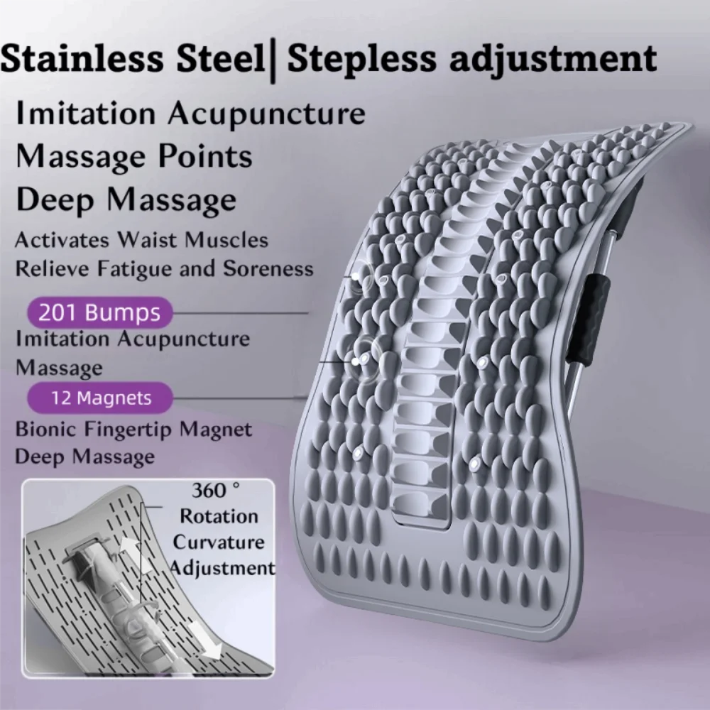 12 Magnets Lumbar Vertebrae Relaxer Humpback Correction Traction Back Massager Shaping Stretching Back Stretcher Waist Support
