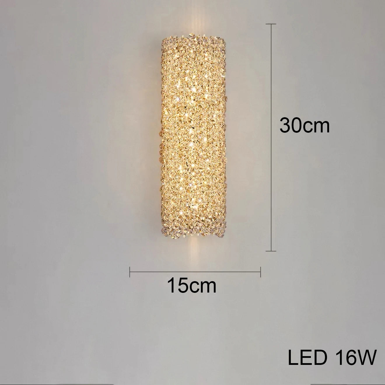 Gold Luxury Crystal Chandelier Lights 3000K 4000K Dimmable Chandeliers, Home Decor Hanging Lamps for Villa Duplex High-ceiling