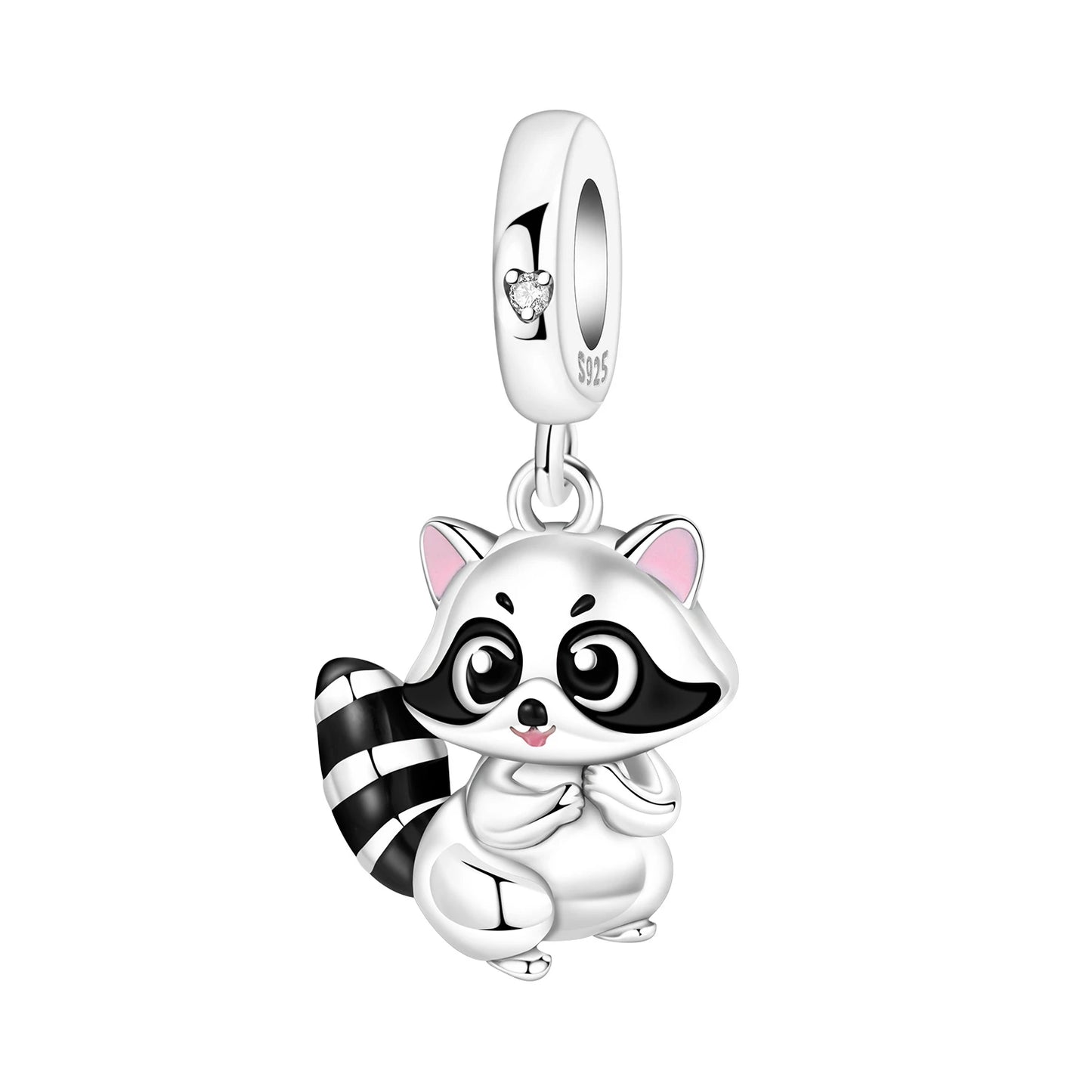 Hot Sale 925 Sterling Silver Dog Cat Cute Pet Animals Pendant Birthday Party Gift for Women Bangle Bracelet Necklace DIY Jewelry
