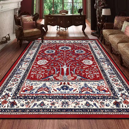 Retro Persian Carpet for Living Room Boho Decor for Room Balcony Rug Large Luxury Red Bed Decoration Home Mats Bedside 160x230