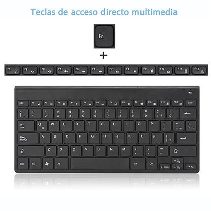 Hot Wireless Spanish Keyboard Mouse For Game PC Player TV Spanish Keyboard and Mouse Set 78Keys Gaming Keyboard Dropshipping