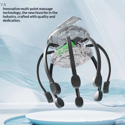 【SA】【SA】Electric Scalp Massager Head Massage Machine Intelligent Vibrating Stress Relax With 5 Modes 360 Degree Hair Massager