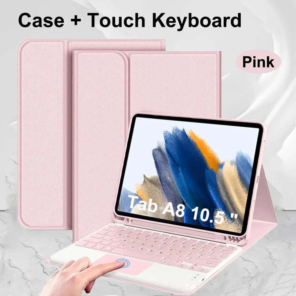 Case for Samsung Galaxy Tab A8 10.5 Inch,Wireless Bluetooth keyboard cover for Tab A8 10.5 Inch,Samsung Smart Stand Cover