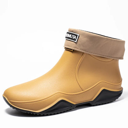 2026 new Low-cylinder Rain Shoes for Men and Women: Outdoor Fishing Waterproof Shoes, Stylish Style for Outdoor Wear, Rain Boots