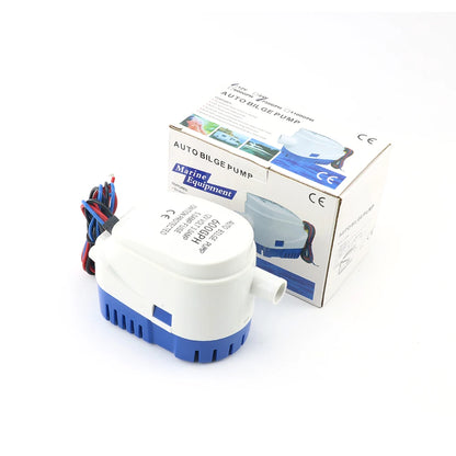 12V 24V DC Automatic Boat Submersible Bilge Pump Electric Marine Water Pump Small Auto 6500GPH 750GPH 1100GPH For Houseboat
