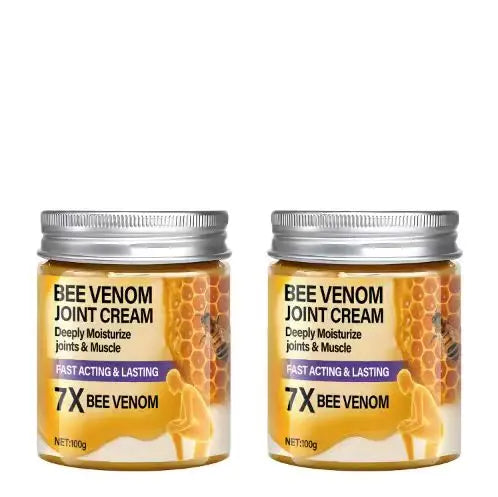 Water Ice Levin 7X Bee Venom Joint Cream, Fast Acting & Lasting, Deeply Moisturizes Joints & Muscles with Turmeric & Coconut Oil